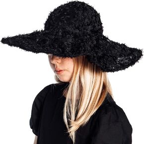 The Tiny Universe Adjustable Floppy Sun Hat for Baby Girls Kids Toddlers - Wide Brim, Adjustable Size