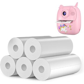 Refill Print Paper for FOHOA A19 Kids Instant Camera - Photo Printer Thermal Paper Rolls Instant Print Camera Refill Paper (5 Rolls Paper)