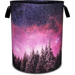 Highland Cow Laundry Basket Beautiful Flowers Foldable Oxford Cloth Funny Tote Bag Laundry Hamper Clothes Storage Bucket Toy Organizer For Bathroom/Laundry Storage/Bedroom 18.9x16.5 Inch