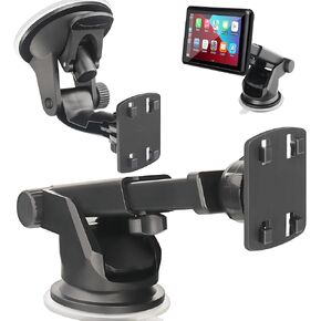 Carplay Mount(2Pcs),(4.3"-10")Backup Camera Monitor Mount,Android Auto Screen Dashboard Mounting Bracket for Carpuride,Car Play Screen Windshield Suction Cup Mount,Rear View Camera Display Holder