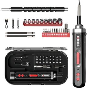 Rechargeable 4.2V Cordless Screwdriver 2000mah with Circuit Sensor Technology, Includes 34pcs Bit, extended screwdriver bit, 4-12MM simple screwdriver bits,screwdriver bits