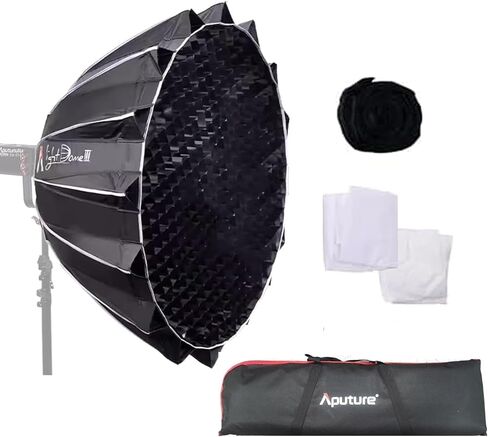Aputure Light Dome III 90cm Bowens Mount Parabolic Softbox مع شبكة قرص العسل لـ Aputure 600d 600x Pro Amaran 300c 150c 200x S 100d s in Kuwait