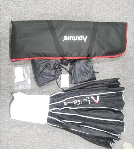 Aputure Light Dome III 90cm Bowens Mount Parabolic Softbox مع شبكة قرص العسل لـ Aputure 600d 600x Pro Amaran 300c 150c 200x S 100d s in Kuwait