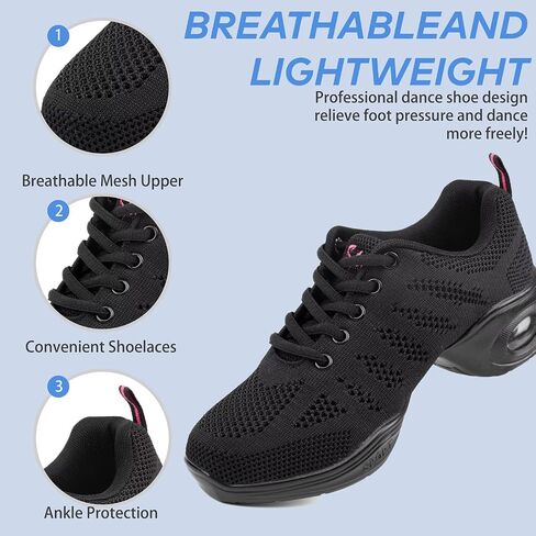 Dance Sneakers for Women with Split Sole and Air Cushion. in Saudi Arabia