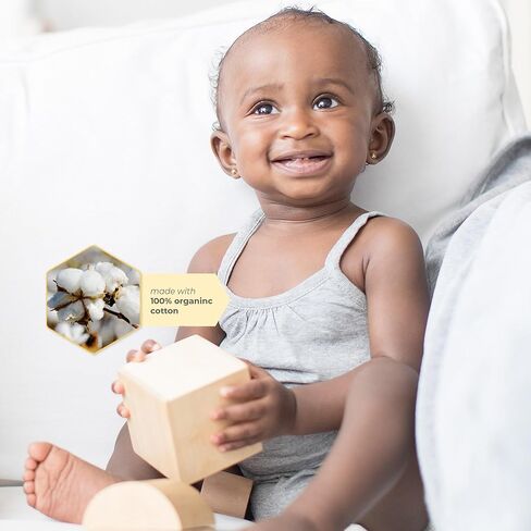 Burt's Bees Baby Unisex Baby 3-Pack Camisole Bodysuits, 100% Organic Cotton in Saudi Arabia