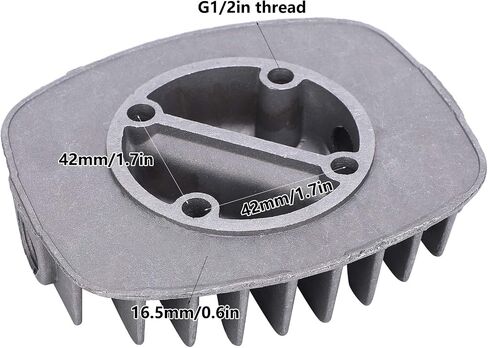 Air Compressor Cylinder Head Cast aluminum Material 2Pcs 2.5P/3P/5P/6P Great workmanship in Saudi Arabia