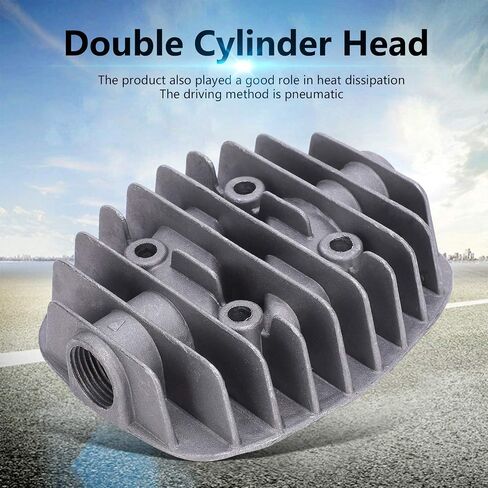 Air Compressor Cylinder Head Cast aluminum Material 2Pcs 2.5P/3P/5P/6P Great workmanship in Saudi Arabia