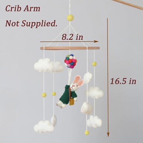 البالونات الأرانب سرير موبايل ربيبي موبايل لسيارة رنب الأرنب ديكور الحضانة المتنقلة in Kuwait