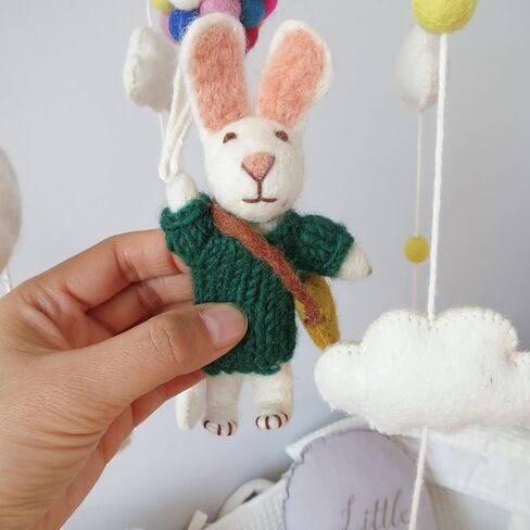 البالونات الأرانب سرير موبايل ربيبي موبايل لسيارة رنب الأرنب ديكور الحضانة المتنقلة in Kuwait