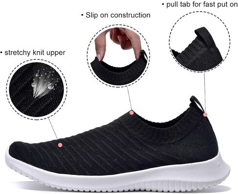 MAIITRIP Womens Comfort Elastic Sock Slip On Walking Lightweight Non-Slip Fall Shoes (Size:5.5-11) in Saudi Arabia