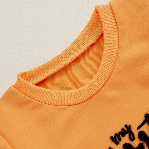 Toddler Girls Halloween Outfits Long Sleeve Pumpkin Sweatshirt Tulle Skirt Dress Kids Girls Christmas Clothes in Kuwait