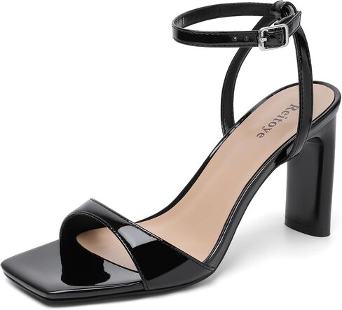 Reitoye Womens Heels Square Open Open Tee High High Heels strapp in Kuwait