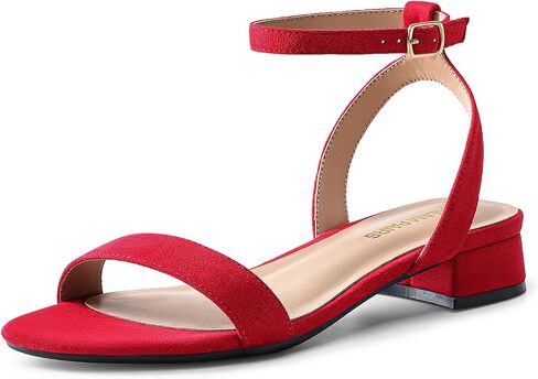 DREAM PAIRS Women Black White Nude Clear Sandals Low Heel Dressy Sandals Ankle Strap Open Toe Chunky Block Heeled Summer Classic Comfortable Flat Shoes in Saudi Arabia