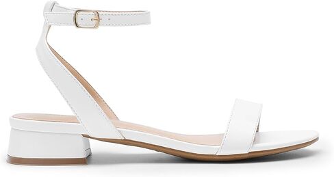 DREAM PAIRS Women Black White Nude Clear Sandals Low Heel Dressy Sandals Ankle Strap Open Toe Chunky Block Heeled Summer Classic Comfortable Flat Shoes in Saudi Arabia