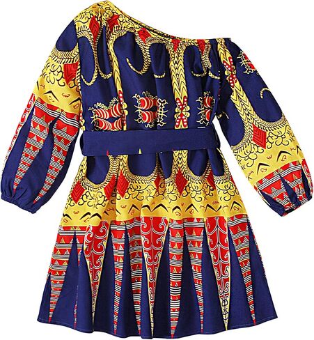 Jascaela Baby Girls Cute Long Long Counding Boho Ploral Print Print Pressed Short Dress Party Stails in Kuwait