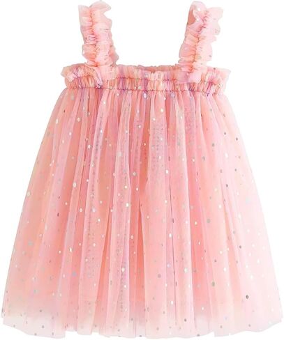 Baby Girls Tulle Tutu Dress 2024 Summer Birthday Party Tulle Polka Dot Dresses Size 6M-5T in Kuwait