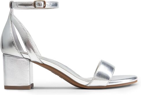 DREAM PAIRS Women's Chunk Low Heels Open Round Toe Ankle Strap Block Heels Party Dress Wedding Sandals in Saudi Arabia