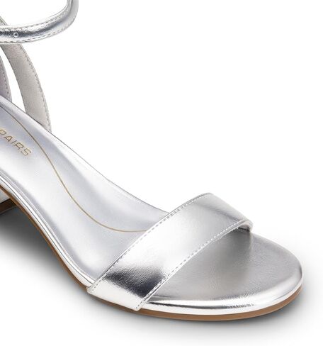 DREAM PAIRS Women's Chunk Low Heels Open Round Toe Ankle Strap Block Heels Party Dress Wedding Sandals in Saudi Arabia