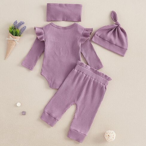 Newborn Infant Baby Girl Outfit I Am New Here Romper Infant Letter Print Onesie Baby Girl Coming Home Clothes in Saudi Arabia