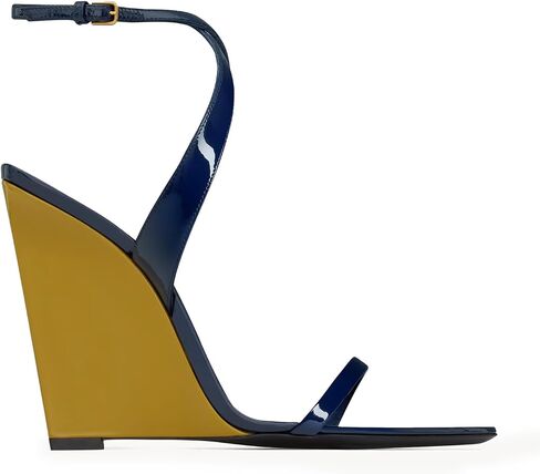 Wedge Sandals for Women Strappy Wedge Heels Pointed Open Toe Heeled Sandals Buckle Ankle Strap Heels Sexy Wedding Dress Shoes in Saudi Arabia