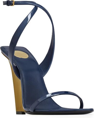 Wedge Sandals for Women Strappy Wedge Heels Pointed Open Toe Heeled Sandals Buckle Ankle Strap Heels Sexy Wedding Dress Shoes in Saudi Arabia