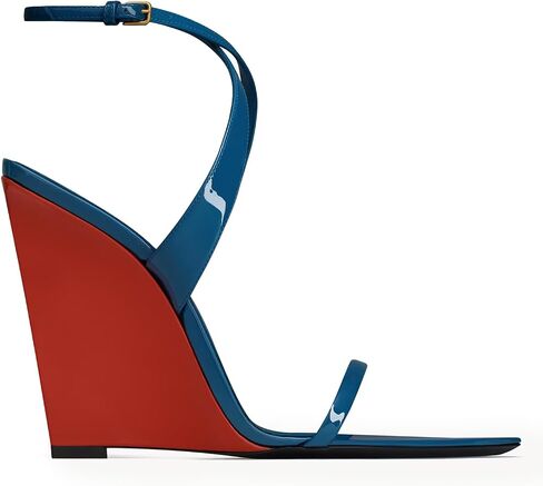 Wedge Sandals for Women Strappy Wedge Heels Pointed Open Toe Heeled Sandals Buckle Ankle Strap Heels Sexy Wedding Dress Shoes in Saudi Arabia