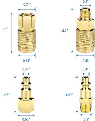 تركيبات خرطوم الهواء 1/4 بوصة NPT سريعة الاتصال الهواء تجهيزات الضاغط in Kuwait