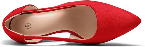 mysoft Women's 4IN Cut Out Pointed Toe Stiletto Pumps | Fashion Forward, Elegant Style, Vibrant Shades, Soft Latex Insole, All-Day Comfort, Slip-Resistant Grip in Saudi Arabia