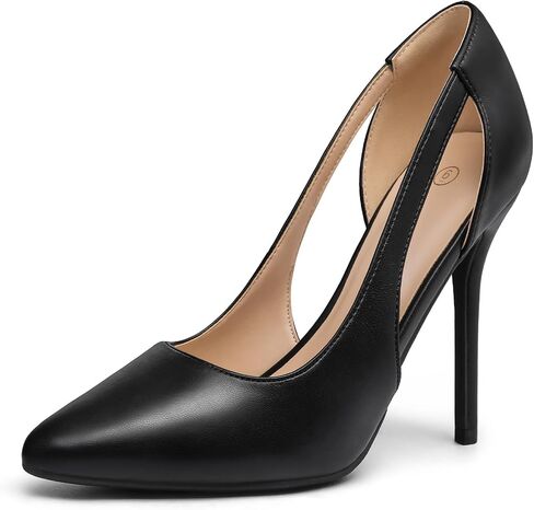 mysoft Women's Stiletto Heels Pumps Closed Toe 4IN Cut Out High Heels Pointed Toe Dress Shoes in Saudi Arabia