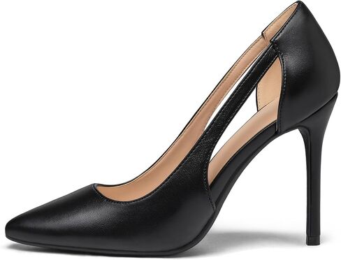 mysoft Women's Stiletto Heels Pumps Closed Toe 4IN Cut Out High Heels Pointed Toe Dress Shoes in Saudi Arabia