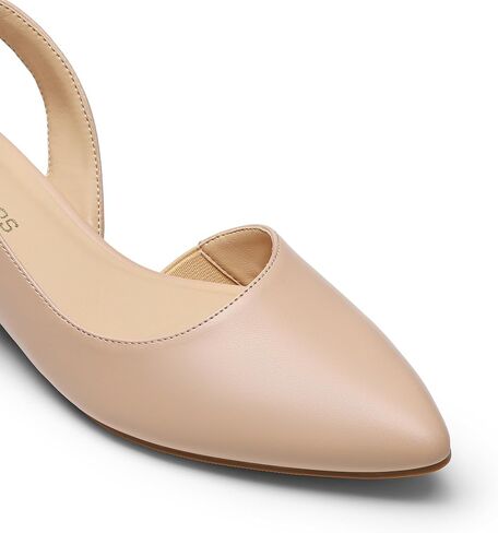 DREAM PAIRS Womens Slingback Kitten Low Block Heels Closed Pointed Toe Ankle Strap Elegant Dressy Pumps Wedding Party Dress Shoes for Women in Saudi Arabia