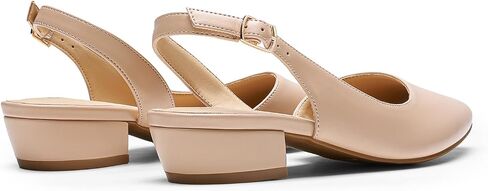 DREAM PAIRS Womens Slingback Kitten Low Block Heels Closed Pointed Toe Ankle Strap Elegant Dressy Pumps Wedding Party Dress Shoes for Women in Saudi Arabia