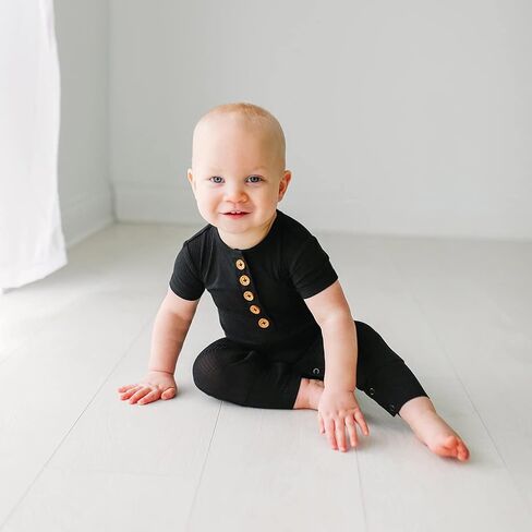 Posh Peanut Baby Rompers Pajamas with Snap Closure - Sleepers Boy Clothes - Kids One Piece PJ - Soft Viscose from Bamboo in Kuwait