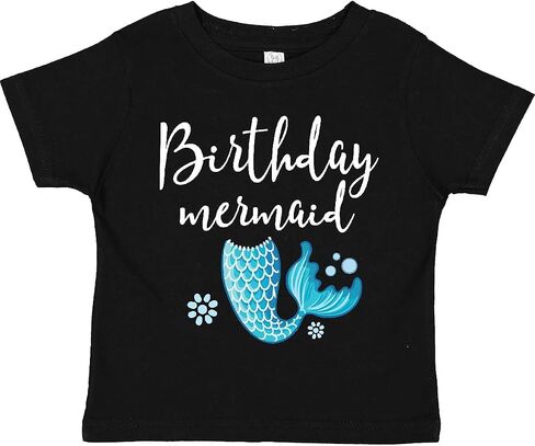 inktastic Birthday Mermaid Girls Party Toddler T-Shirt in Saudi Arabia