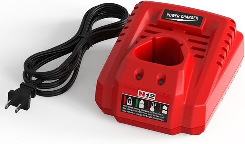 12 فولت استبدال شاحن Milwaukee محطة الشاحن متوافق مع Milwaukee M12 بطارية 48-11-2412 48-11-2420 48-11-2411 48-11-2440 48-11-2401 in Kuwait