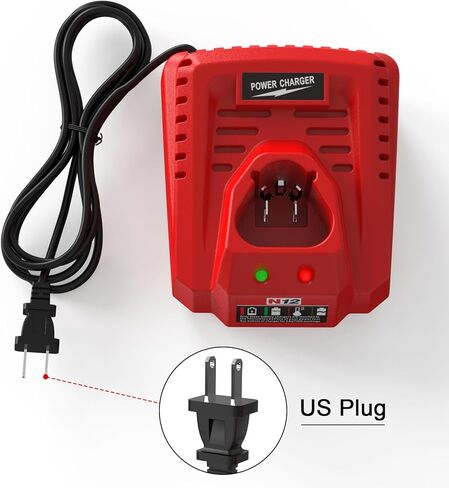 12 فولت استبدال شاحن Milwaukee محطة الشاحن متوافق مع Milwaukee M12 بطارية 48-11-2412 48-11-2420 48-11-2411 48-11-2440 48-11-2401 in Kuwait