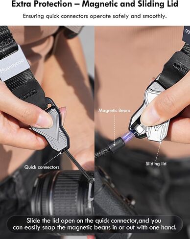 حزام الكاميرا - معصم الكاميرا والرقبة 2 في 1 - أحزمة الكاميرا السريعة القابلة للتعديل للمصورين جميع DSLR in Saudi Arabia