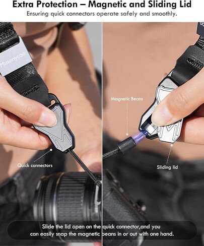 Camera Strap - Camera Wrist & Neck Strap 2 in1 - Adjustable Quick Release Camera Straps for Photographers All DSLR in Saudi Arabia