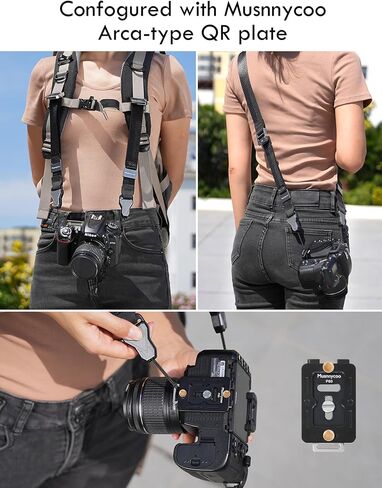 Camera Strap - Camera Wrist & Neck Strap 2 in1 - Adjustable Quick Release Camera Straps for Photographers All DSLR in Saudi Arabia