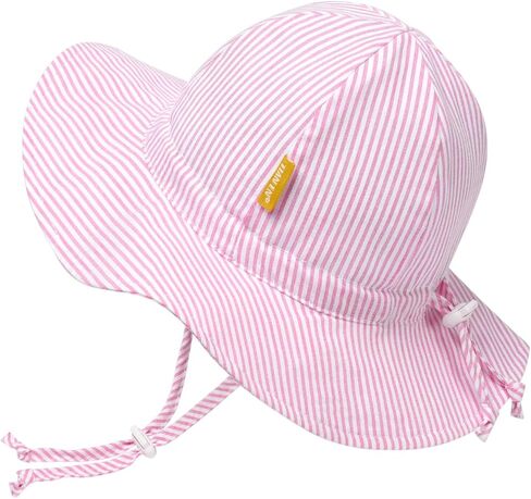 Baby Girl Sun Hat with UPF 50+ Outdoor Adjustable Toddler Beach Hat with Wide Brim Bucket Hats for Kids in Saudi Arabia