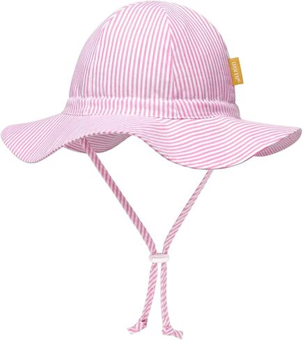 Baby Girl Sun Hat with UPF 50+ Outdoor Adjustable Toddler Beach Hat with Wide Brim Bucket Hats for Kids in Saudi Arabia