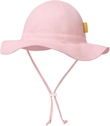 Baby Girl Sun Hat with UPF 50+ Outdoor Adjustable Toddler Beach Hat with Wide Brim Bucket Hats for Kids in Saudi Arabia