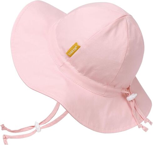 Baby Girl Sun Hat with UPF 50+ Outdoor Adjustable Toddler Beach Hat with Wide Brim Bucket Hats for Kids in Saudi Arabia