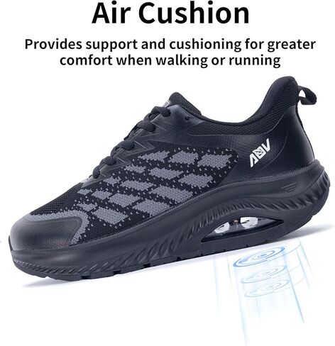 أحذية صناديق ذات إصبع القدم الواسعة للسيدات مع دعم أحذية المشي لأحذية اللفافة الأخمصية أحذية التنس العظوية in Kuwait