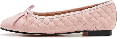 Women's Cap Toe Ballet Flats Two Tone Bow Flats Round Toe Shoes for Women Slip on Casual, Work, Dress Flats Pumps for Women in Saudi Arabia