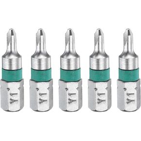 HARFINGTON 5pcs Y Type Screwdriver Bit Y1 1/4" Hex Shank 25mm/1" Length Magnetic Y Shape Hex Bits S2 Steel Electric Screw Driver Bit
