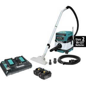 Makita XCV04PT 18V X2 LXT® Lithium-Ion (36V) Cordless/Corded 2.1 Gallon HEPA Filter Dry Dust Extractor/Vacuum Kit (5.0Ah)