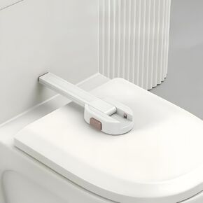 Toilet Locks Baby Proof - Premium Baby Proof Toilet Seat Lock with Double Button Design, Durable ABS Material, Easy Installation Toilet Lock for Toddlers - Ultimate Toilet Baby Proofing Solution