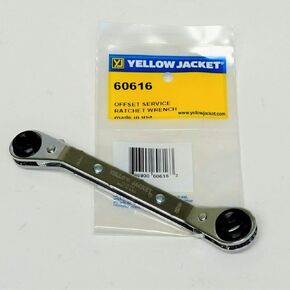 Yellow Jacket 60616 Offset Service Ratchet Wrench HVAC Refrigeration