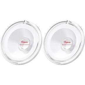 Two Full Milk Collector Cup Sets with 24mm Flange Compatible with Momcozy S12 Pro/S9 Pro Breast Pump, NOT for S9/S12, Replacement Pump Parts with Duckbill Valve, Flange, Diaphragm, Linker, Collector